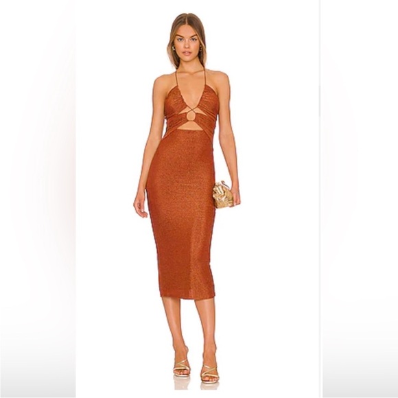 MISHA COLLECTION Dresses & Skirts - Misha Merissa Dress in Golden Spice